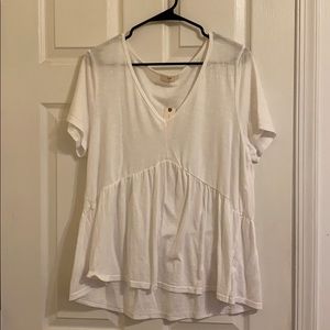 White peplum t shirt